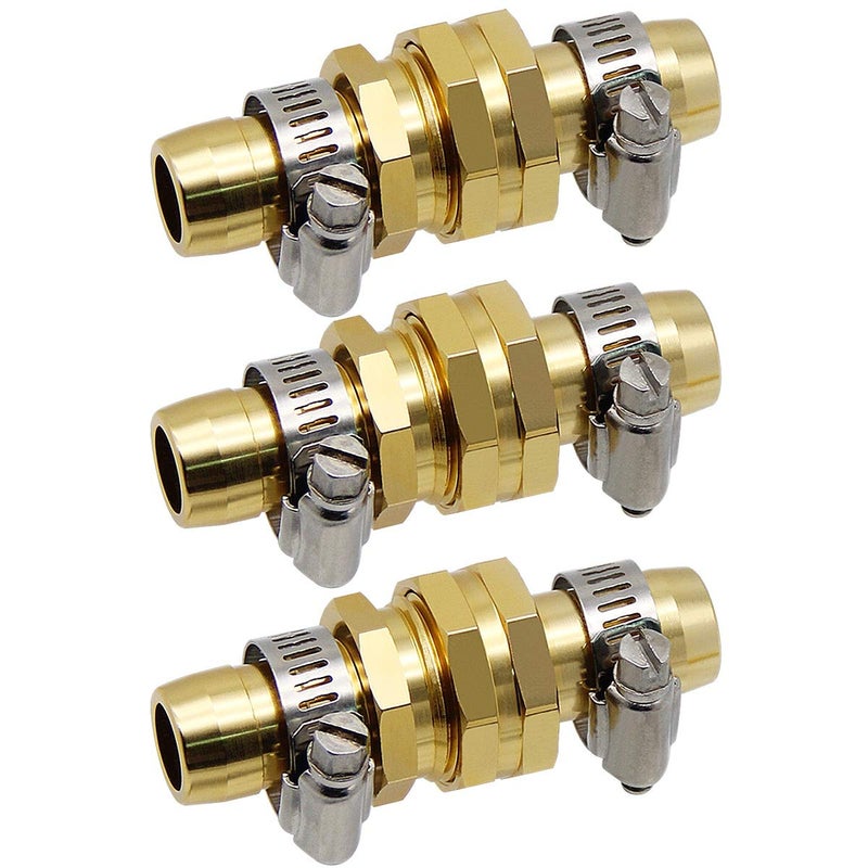 Lifynste Garden Hose Repair Connector with Clamps, Male and Female Garden Hose Fitting, 3 Set - Image 2